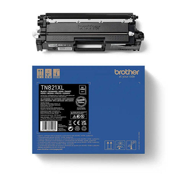 Brother TN-821XL BK toner haute capacité (d'origine) - noir Brother