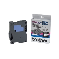 Brother TX-221 cassette à ruban 'extrême' 9 mm (d'origine) - noir sur blanc brillant TX221 080234