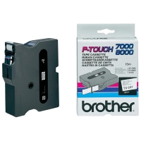 Brother TX-241 cassette à ruban 'extrême' 18 mm (d'origine) - noir sur blanc brillant TX241 080322