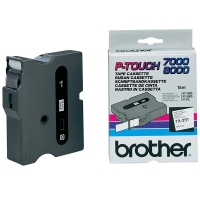 Brother TX-251 cassette à ruban 'extrême' 24 mm (d'origine) - noir sur blanc brillant TX251 080325