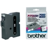Brother TX-251 cassette à ruban 'extrême' 24 mm (d'origine) - noir sur blanc brillant