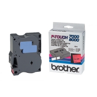 Brother TX-451 cassette à ruban 'extrême' 24 mm (d'origine) - noir sur rouge brillant TX451 080262