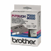 Brother TX-M51 cassette à ruban 'extrême' 24 mm (d'origine) - noir mat sur transparent brillant