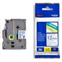 Brother TZe-133 cassette à ruban 12 mm (d'origine) - bleu sur transparent TZe133 080618