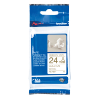 Brother TZe-R254 ruban 24 mm (d'origine) - or sur blanc 350528