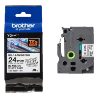 Brother TZe-SL251 ruban auto-laminant 24 mm (d'origine) - noir sur blanc TZESL251 080840