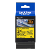 Brother TZe-SL651 ruban auto-laminant 24 mm (d'origine) - noir sur jaune