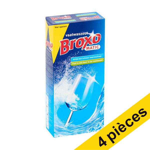 Offre : 4x Broxomatic sel pour lave-vaisselle (900 g) SBR00094 - 1