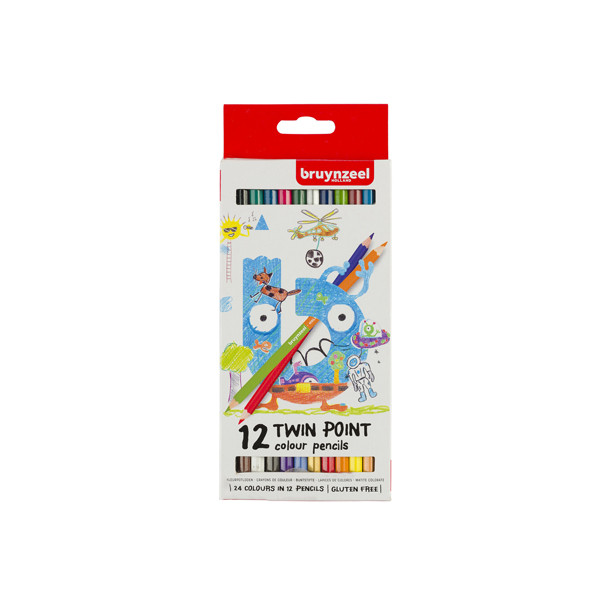 Bruynzeel Kids Twin Point crayons de couleur (12 pièces) 60112001 231000 - 1