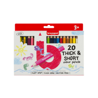 Bruynzeel Kids crayons de couleur Thick & Short/épais et courts (20 pièces) 60112020 231003