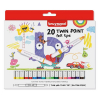Bruynzeel Kids feutres de coloriage à double pointe (20 pièces)