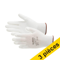 Offre : 3x Busters Precision gants de travail taille XL (1 paire) - blanc