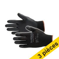 Busters Offre : 3x Busters Precision gants de travail taille XL (1 paire) - noir  SBU00075