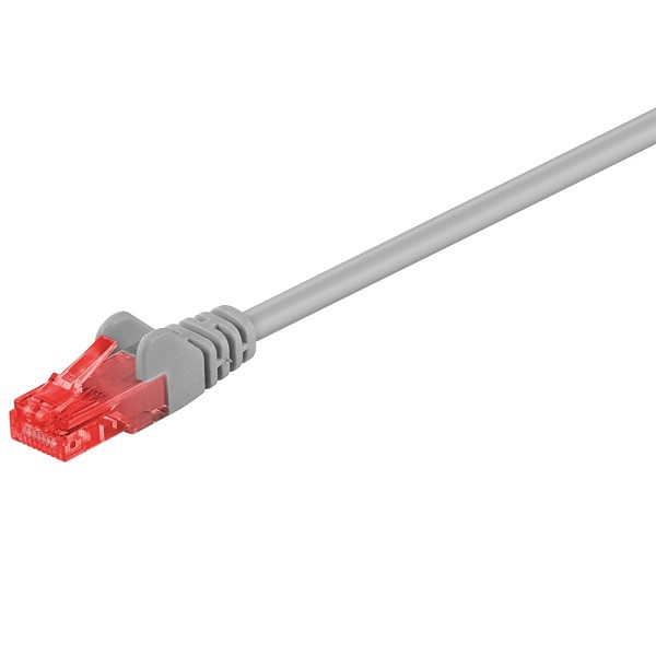 Câble réseau Cat6 U/UTP (0,25 mètre) - gris 95250 K8100GR.0.25 K010605248 - 1