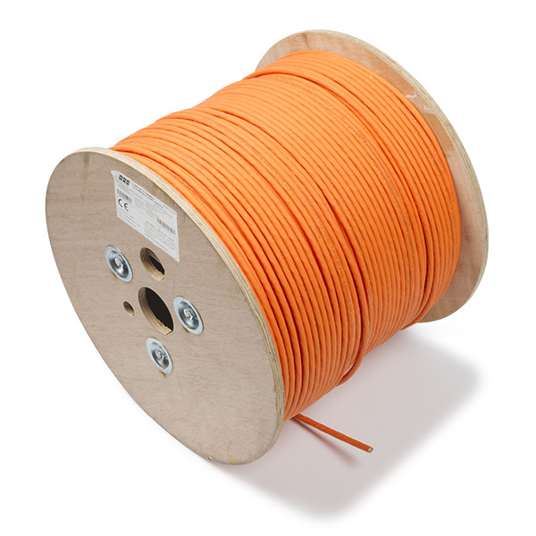 Câble réseau Cat7 S/FTP rigide (500 mètres) - orange MK7101.500-CPR K010609007 - 1