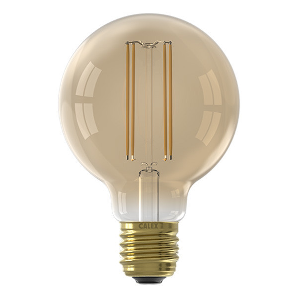 Calex E27 ampoule LED à filament globe G80 or dimmable 3,5W (25W) 1101002400 LCA00715 - 1