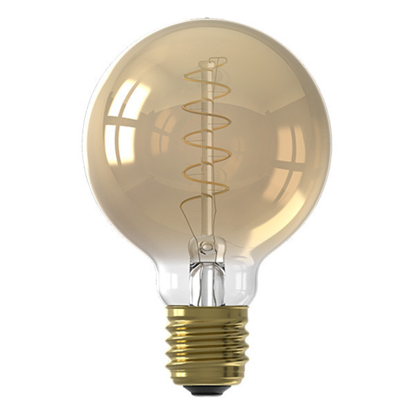 Calex E27 ampoule LED à filament globe G80 or dimmable 3,8 W (25 W) 1001001300 LCA00664 - 1