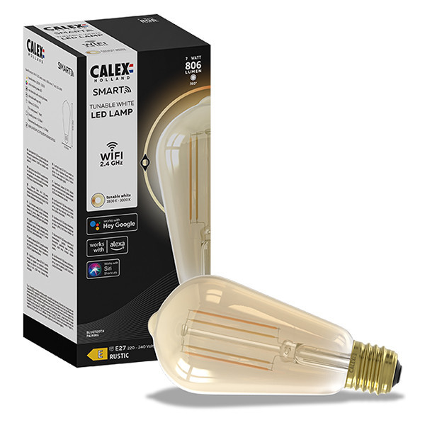 Calex E27 ampoule intelligente Edison ST64 wifi (Tuya) - or LCA00420 - 1