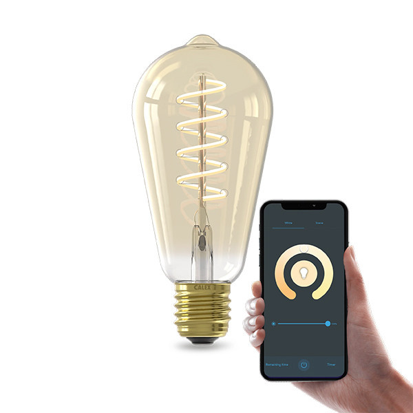 Calex E27 ampoule intelligente Edison ST64 wifi (Tuya) - or LCA01193 - 1