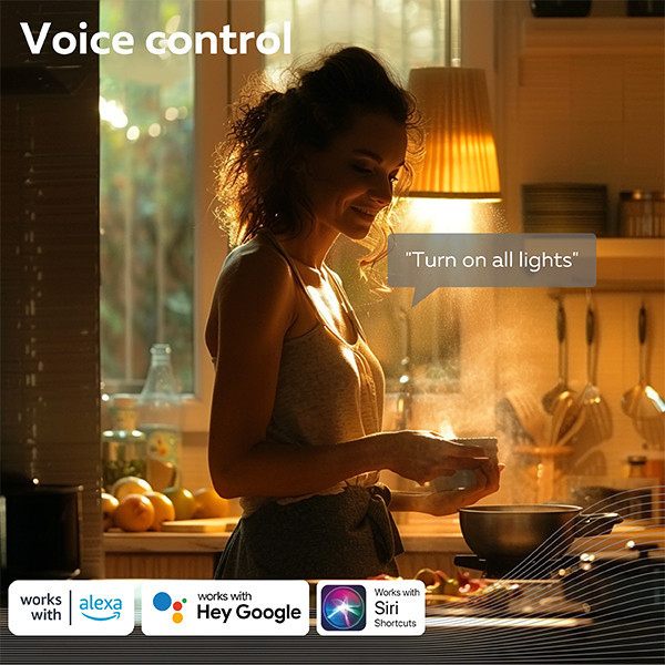 Calex E27 ampoule intelligente globe G95 wifi (Tuya) - or LCA01194 - 8