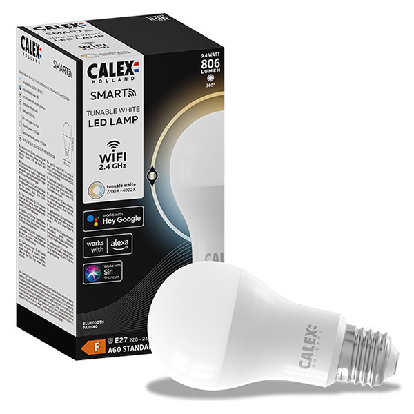 Calex E27 ampoule intelligente poire A60 wifi (Tuya) LCA00447 - 1