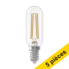 Offre : 5x Calex E14 ampoule LED tube transparent dimmable 4,5 W (40 W) LCA00784 - 1