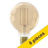 Calex Offre : 6x Calex E27 ampoule LED à filament globe G95 or dimmable 4,5 W (40 W)  LCA00720