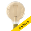 Offre : 6x Calex E27 ampoule LED à filament globe G95 or dimmable 4,5 W (40 W) LCA00720 - 1