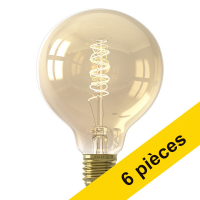 Offre : 6x Calex E27 ampoule LED globe G95 or dimmable 5,5W (40W)