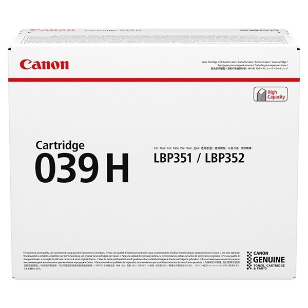 Canon 039 H toner haute capacité (d'origine) - noir 0288C001 903280 - 1