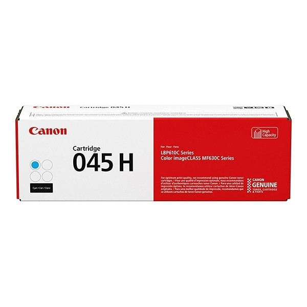 Canon 045H toner haute capacité (d'origine) - cyan 1245C002 017410 - 1