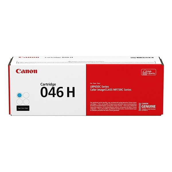 Canon 046H toner haute capacité (d'origine) - cyan 1253C002 017426 - 1