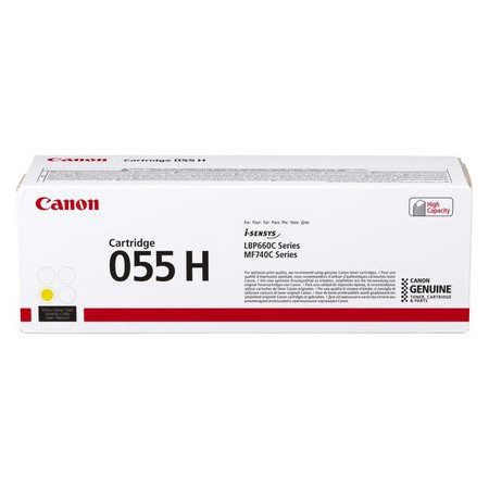 Canon 055H Y toner jaune haute capacité (d'origine) 3017C002 070056 - 1