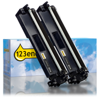 Canon 057H BK toner haute capacité double pack (marque 123encre) - noir 070095