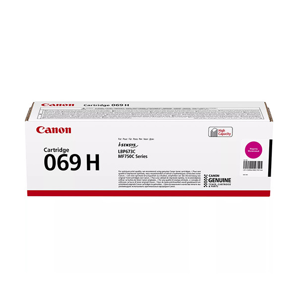 Canon 069H M toner haute capacité (d'origine) - magenta 5096C002 070140 - 1