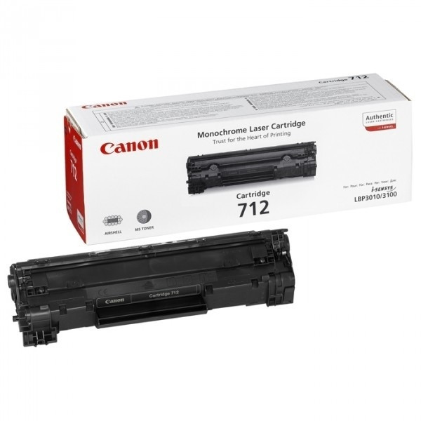 Canon 712 BK toner noir (d'origine) 1870B002AA 901802 - 1