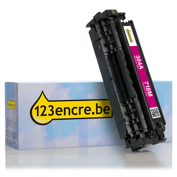 Canon 718 M toner (marque 123encre) - magenta 2660B002AAC 070883 - 1