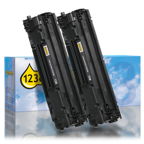 Canon 728 toner noir haute capacité duopack (marque 123encre) - noir 070999 - 1