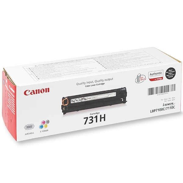 Canon 731HBK toner noir haute capacité (d'origine) 6273B002 032226 - 1