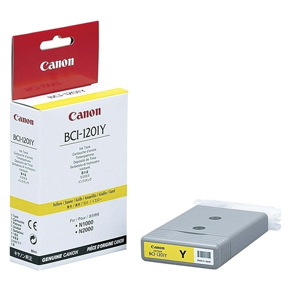 Canon BCI-1201Y cartouche d'encre jaune (d'origine) 7340A001 012035 - 1