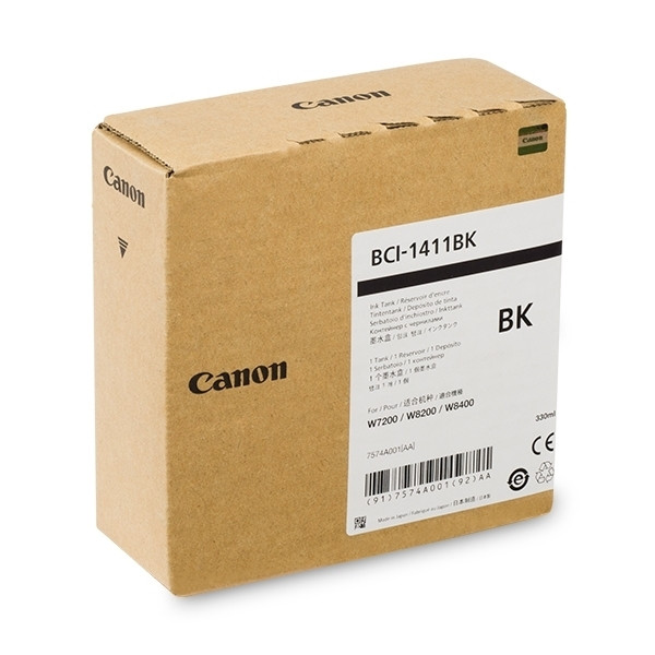 Canon BCI-1411BK cartouche d'encre noire (d'origine) 7574A001 017150 - 1