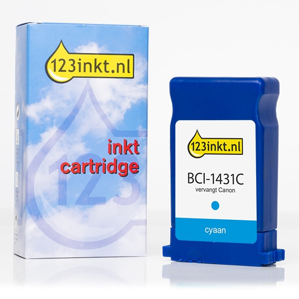 Canon BCI-1431C cartouche d'encre (marque 123encre) - cyan 8970A001C 017165 - 1