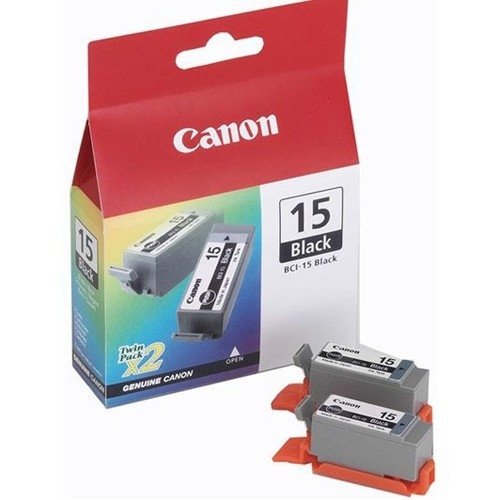 Canon BCI-15BK: 2x cartouches d'encre noire (d'origine) 902046 - 1