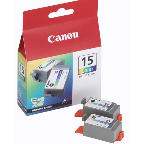 Canon BCI-15C : 2 x cartouches d'encre (d'origine) - couleur 8191A002 014050 - 1