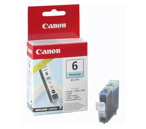 Canon BCI-6PC cartouche d'encre (d'origine) - cyan photo 4709A002 011480 - 1