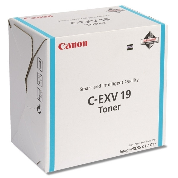 Canon C-EXV 19 C toner (d'origine) - cyan 0398B002 070890 - 1