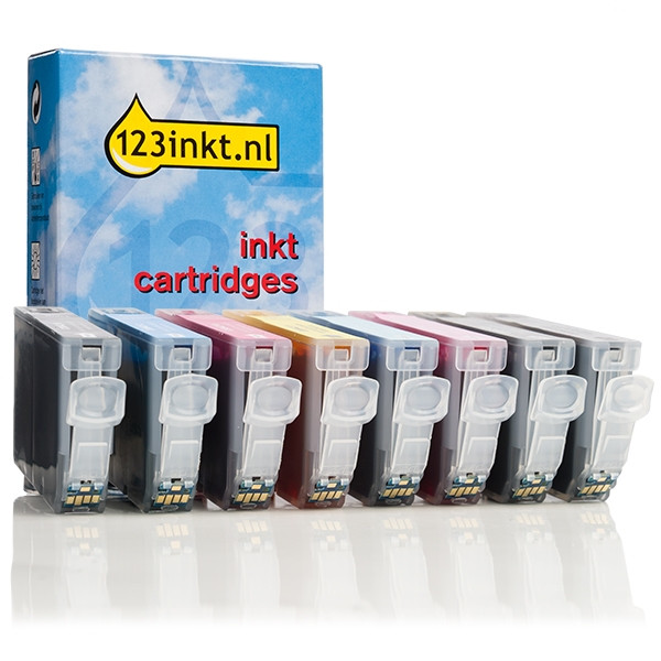 Canon CLI-42 multipack BK/C/M/Y/PC/PM/GY/LGY (marque 123encre) 6384B010C 018843 - 1