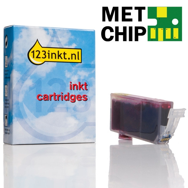 Canon CLI-521M cartouche d'encre avec puce (marque 123encre) - magenta 2935B001C 018456 - 1