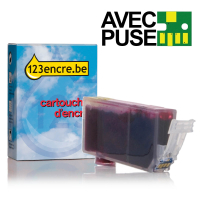Canon CLI-521M cartouche d'encre avec puce (marque 123encre) - magenta