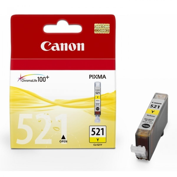 Canon CLI-521Y cartouche d'encre jaune (d'origine) 2936B001 018358 - 1